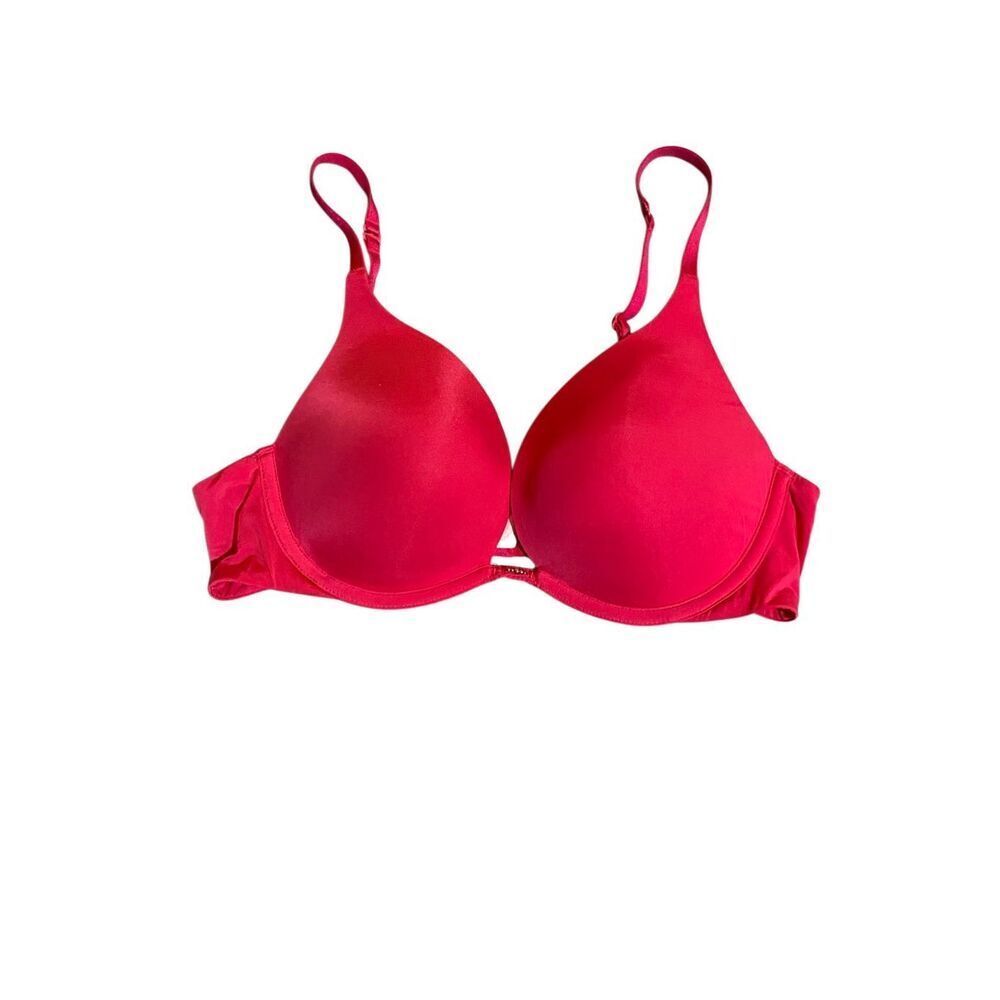 Victoria’s Secret push-up pink padded underwire rhinestone accent bra 36B